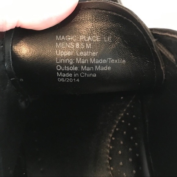 KENNETH COLE Mens Magic Place Lace Up Oxford Shoes Leather Square Toe Size 8.5 - Picture 8 of 8